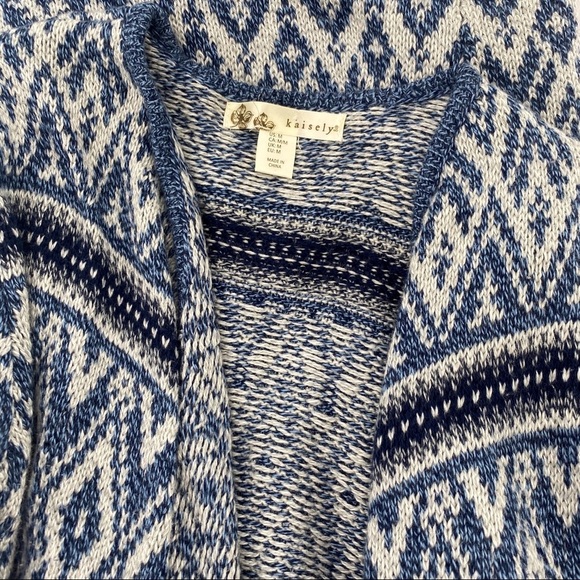 Kaisely Asymmetrical Open Front Cadigan Size M - Picture 12 of 14